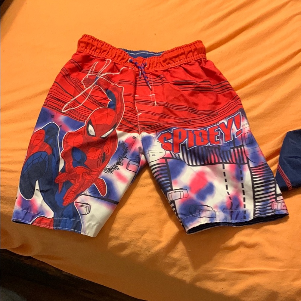 Spider-Man Kids Rash Guard Set - Picture 4 of 5